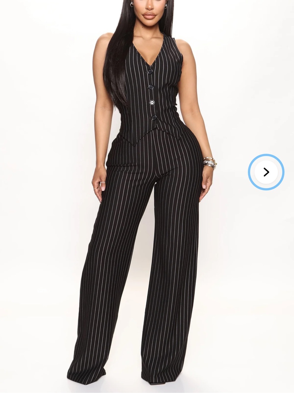 Fashion nova Pinstripe Two Piece Office Set